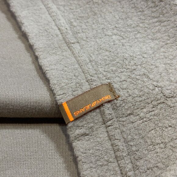 DKNY Jeans Sweater Men's 2XL Taupe Fleece Long Sleeve Insulated Cotton Pullover - Picture 4 of 8